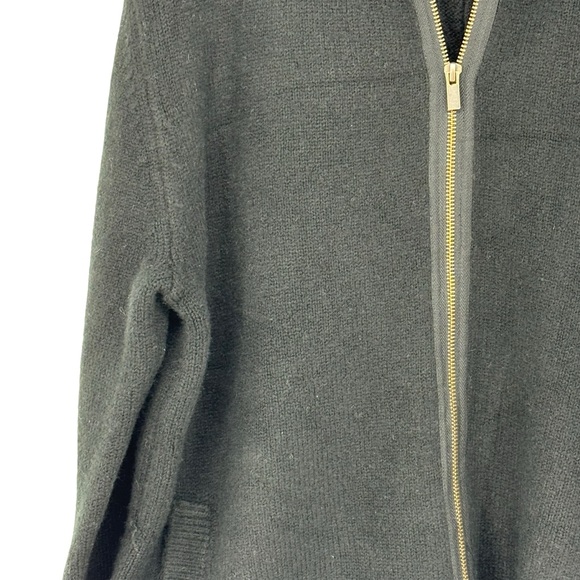 *Magaschoni Man Large Black Acrylic/Polyester/Wool/Nylon/Span Full Zip Sweater - Picture 4 of 10